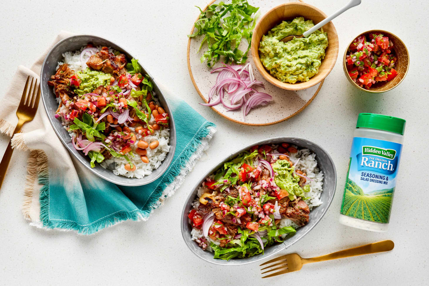 Recipe Slow Cooker Ranch Carnitas Burrito Bowls Kitchn
